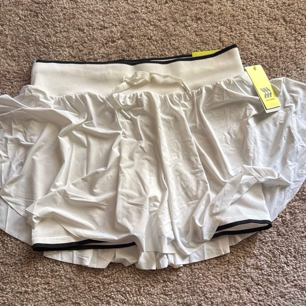 All in Motion Ivory Ribbed Skirt